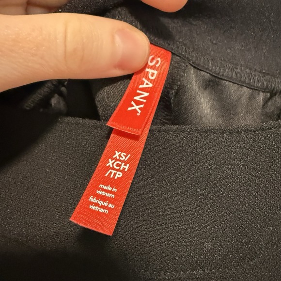SPANX Crepe Wide Leg Trouser Pant in Black Size XS Petite - Picture 6 of 11